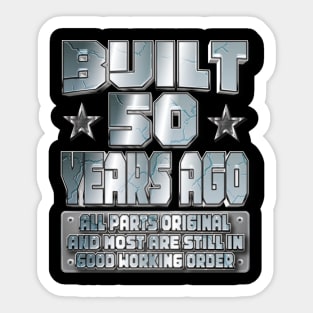 Fun 50th Birthday B-Day Party Gag Funny Saying Age 50 Year Sticker